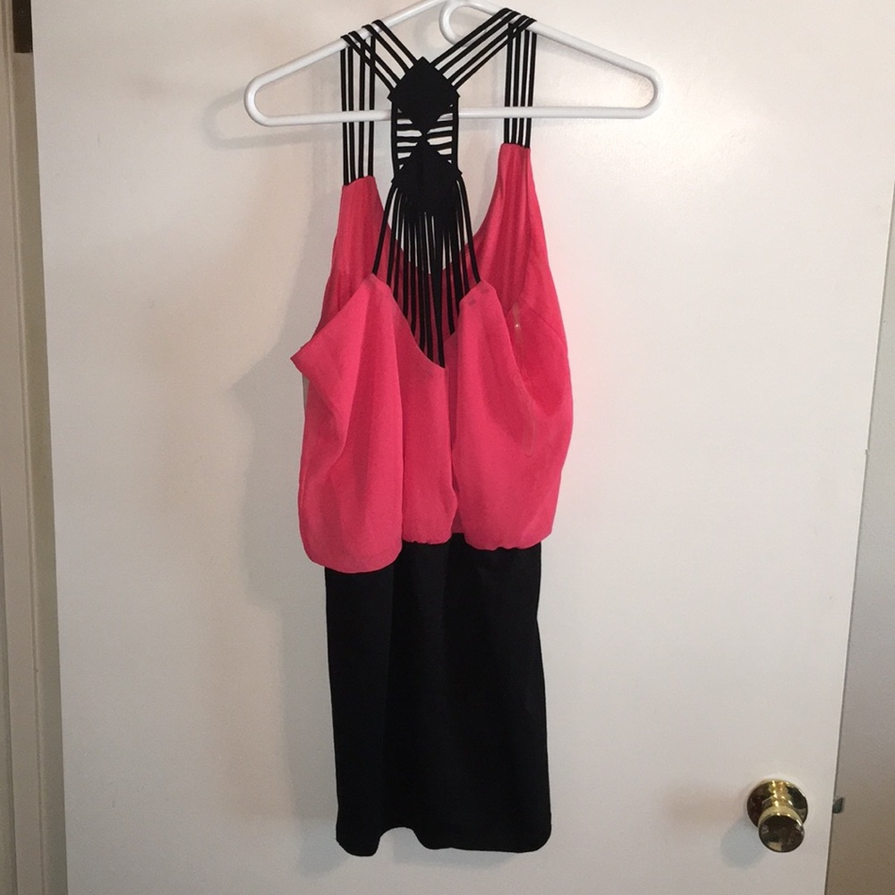 Wet seal strappy caged bodycon dress